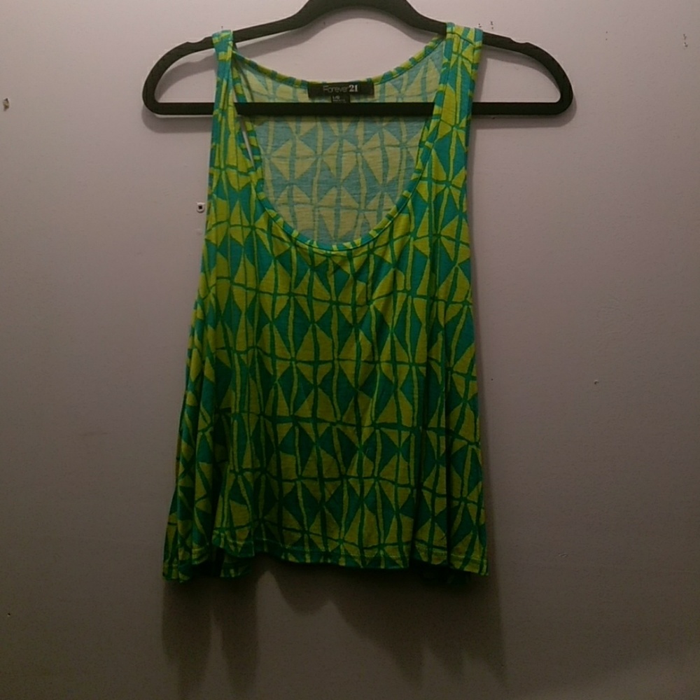Green tank top